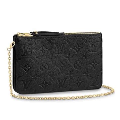 lv double zip pochette black|louis vuitton double zip.